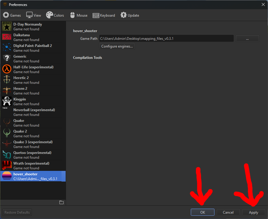 Apply and OK screenshot